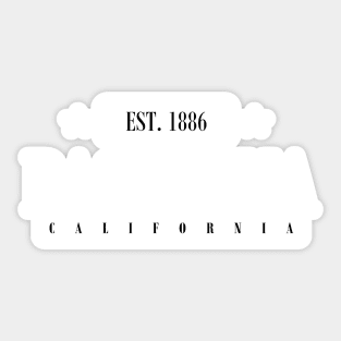 Pasadena Est. 1886 (Standard White) Sticker